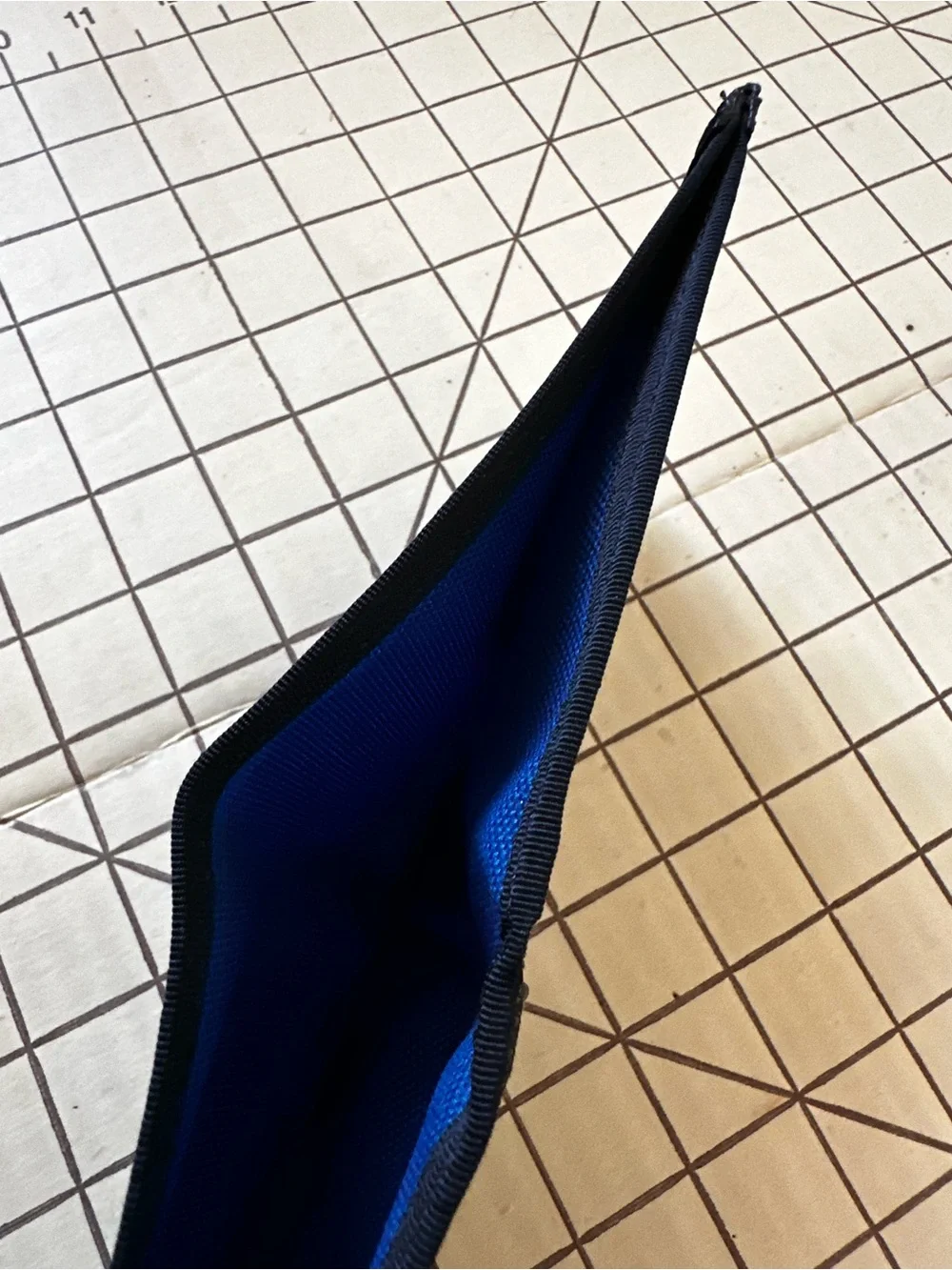 Stitched by Stack Blue Bi-Color Canvas Wallet